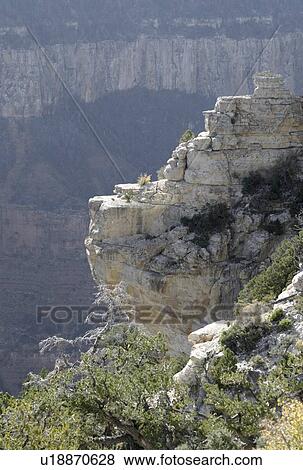 Stock Photo - Rugged edge of a cliff. Fotosearch