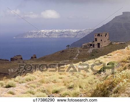 Santorini, Greece View Large Photo Image Stock Image - Santorini, Greece . Fotosearch