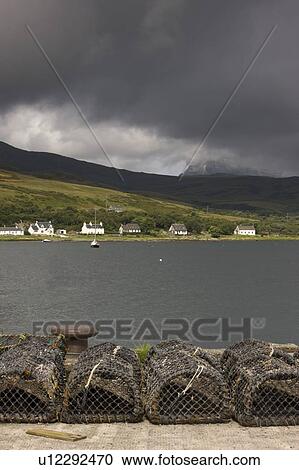 Scotland; Fishing traps View Large Photo Image Stock Image - Scotland; Fishing traps. Fotosearch