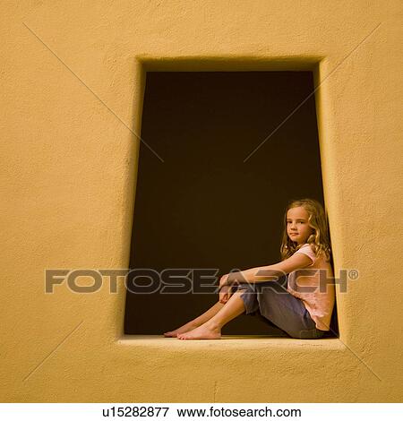 Sitting in a window View Large Photo Image Stock Photo - Sitting in a window. Fotosearch