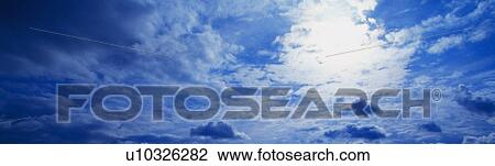 Stock Image - Sky on cloudy day. Fotosearch
