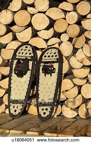 Stock Image - Snowshoes. Fotosearch
