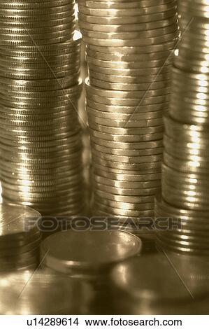 Stacks of coins View Large Photo Image Picture - Stacks of coins. Fotosearch