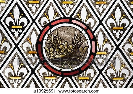 Stained glass window detail View Large Photo Image Stock Image - Stained glass window detail. Fotosearch
