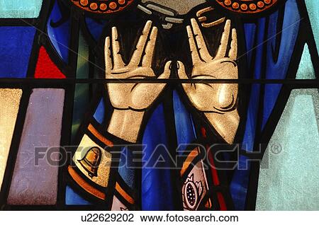 Stained glass window in synagogue View Large Photo Image Stock Image - Stained glass window in synagogue. Fotosearch