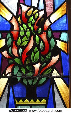 Stained glass window in synagogue View Large Photo Image Stock Image - Stained glass window in synagogue. Fotosearch