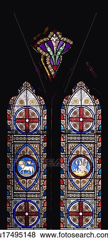 Stained glass windows View Large Photo Image Stock Photo - Stained glass windows. Fotosearch