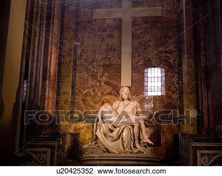 Stock Image - Statues, The Vatican, Rome, Italy . Fotosearch