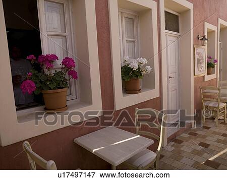 Stock Photo - Storefront, Santorini, Greece. Fotosearch