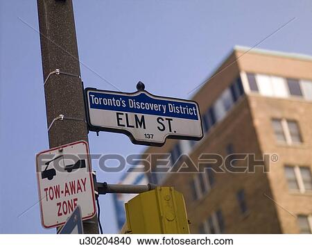 Stock Image - Street signs, Toronto, Ontario, Canada. Fotosearch