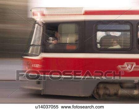 Stock Photography - Streetcar, Toronto, Ontario, Canada. Fotosearch