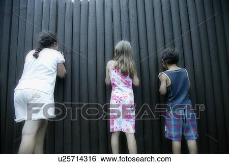 Stock Photograph - Three children. Fotosearch