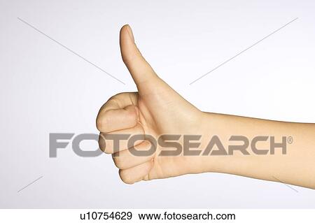 Stock Photo - Thumbs up. Fotosearch