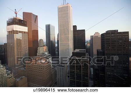 Stock Photography - Toronto, Ontario, Canada; City view of skyscrapers and buildings. Fotosearch