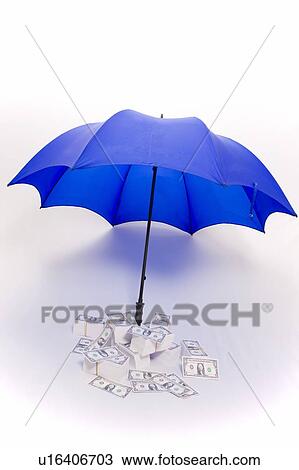 Umbrella covering piles of money View Large Photo Image Stock Image - Umbrella covering piles of money. Fotosearch