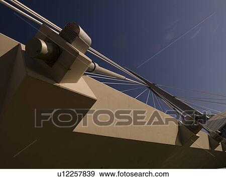 Underview of pedestrian bridge, Esplanade Riel, Winnipeg, Manitoba, Canada View Large Photo Image Stock Photo - Underview of pedestrian bridge, Esplanade Riel, Winnipeg, Manitoba, Canada. Fotosearch