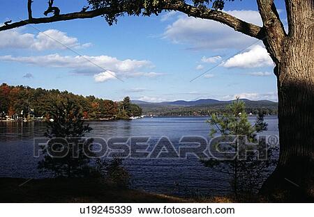 Stock Photo - Vermont, USA; View across Lake Bomoseen. Fotosearch