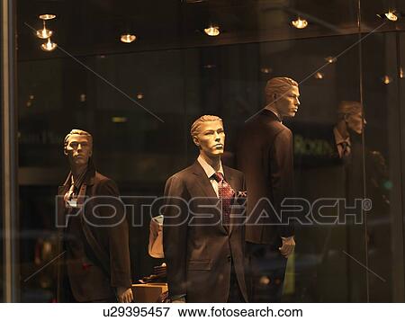 Window display of men's wear, Toronto, Ontario, Canada View Large Photo Image Stock Photo - Window display of men's wear, Toronto, Ontario, Canada. Fotosearch
