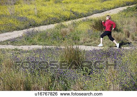 Woman running View Large Photo Image Stock Photograph - Woman running. Fotosearch