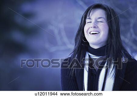 Woman with scarf View Large Photo Image Picture - Woman with scarf. Fotosearch