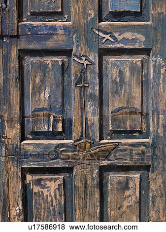 Wooden door View Large Photo Image Stock Photo - Wooden door . Fotosearch