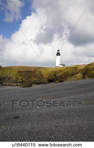 Stock Photography - Yaquina Head Lighthouse, Oregon Coast, Oregon, USA; Lighthouse built in the 19th Century. Fotosearch