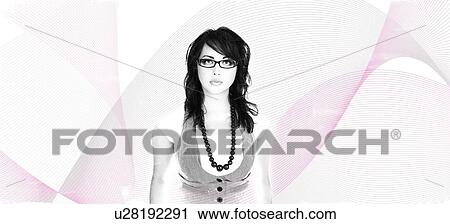Stock Image - Young woman. Fotosearch