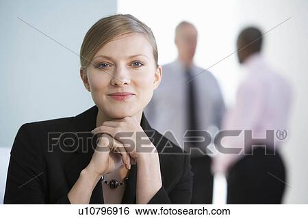 Stock Photograph - A Caucasian businesswoman. Fotosearch