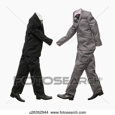 Picture - A couple of business suits shaking hands. Fotosearch