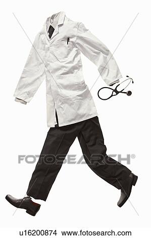 A doctors' clothes running View Large Photo Image Picture - A doctors' clothes running. Fotosearch