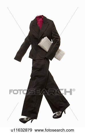 Stock Photo - A female business suit walking. Fotosearch