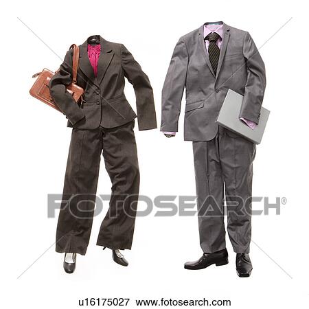 A male and female business suit View Large Photo Image Stock Photo - A male and female business suit. Fotosearch
