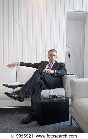 Stock Image - A portrait of a business male. Fotosearch