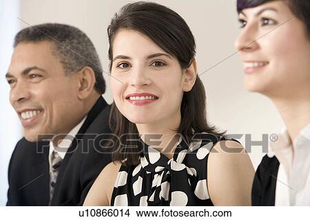 Picture - A young Caucasian businesswoman. Fotosearch