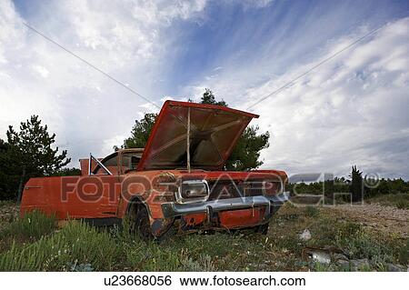 Abandoned car wreck View Large Photo Image Stock Photograph - Abandoned car wreck. Fotosearch