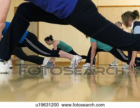 aerobic exercise at gym View Large Photo Image Stock Image - aerobic exercise at gym. Fotosearch