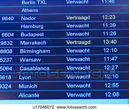 Airport information board View Large Photo Image Stock Image - Airport information board. Fotosearch