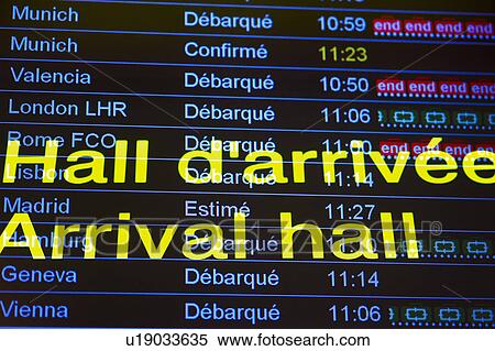 Airport information board View Large Photo Image Stock Photography - Airport information board. Fotosearch