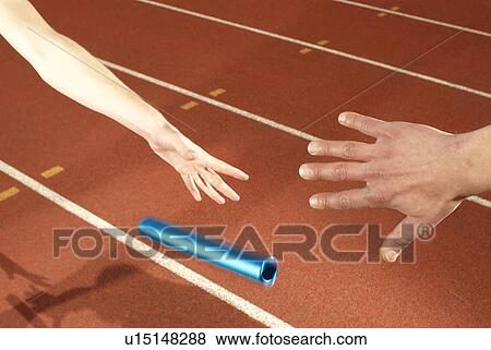 Stock Photo - baton being dropped. Fotosearch