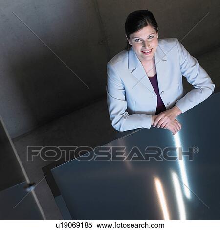 Businesswoman, smiling, Portrait View Large Photo Image Stock Photography - Businesswoman, smiling, Portrait. Fotosearch
