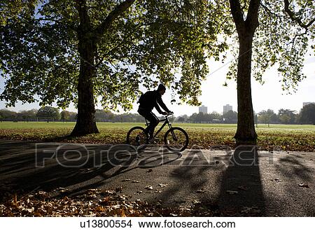 Picture - Cycling through London. Fotosearch