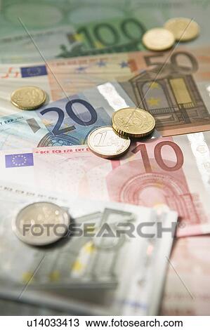 Euro currency and coins View Large Photo Image Stock Image - Euro currency and coins. Fotosearch