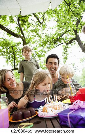 Family Celebrating Birthday View Large Photo Image Stock Photography - Family Celebrating Birthday. Fotosearch