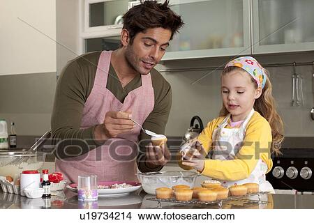 father and daughter cooking View Large Photo Image Picture - father and daughter cooking. Fotosearch