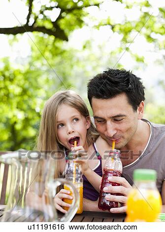 Father And Daughter Drinking View Large Photo Image Stock Photograph - Father And Daughter Drinking. Fotosearch