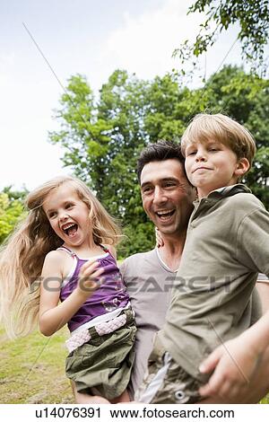 Father with Daughter And Son View Large Photo Image Stock Image - Father with Daughter And Son. Fotosearch