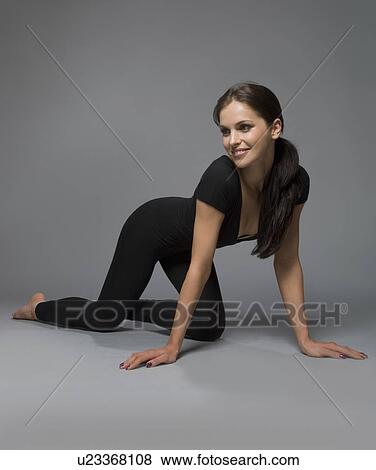 female beauty in catsuit smiling View Large Photo Image Stock Photo - female beauty in catsuit smiling. Fotosearch