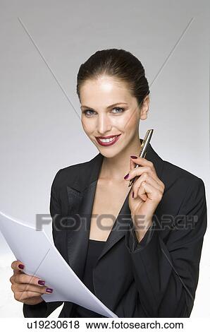 Female beauty model as business woman View Large Photo Image Stock Photo - Female beauty model as business woman. Fotosearch