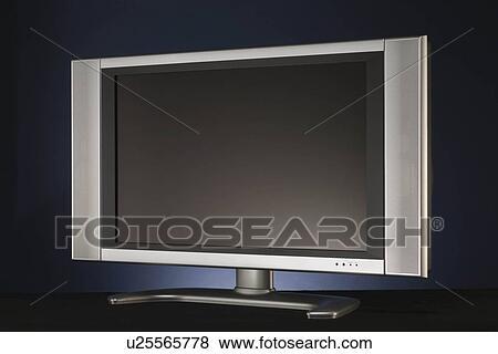 Flat screen television View Large Photo Image Stock Photo - Flat screen television. Fotosearch