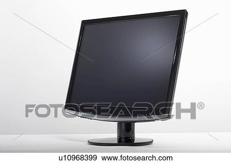 Flat widescreen computer monitor View Large Photo Image Stock Photo - Flat widescreen computer monitor. Fotosearch